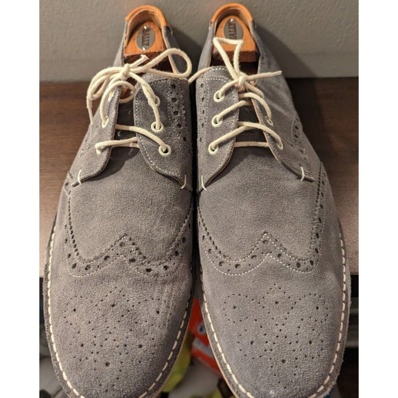 * Ted Baker Jamfro Gray Suede Derby Oxford Wingtip Wing Tip Shoe 13 main image 5